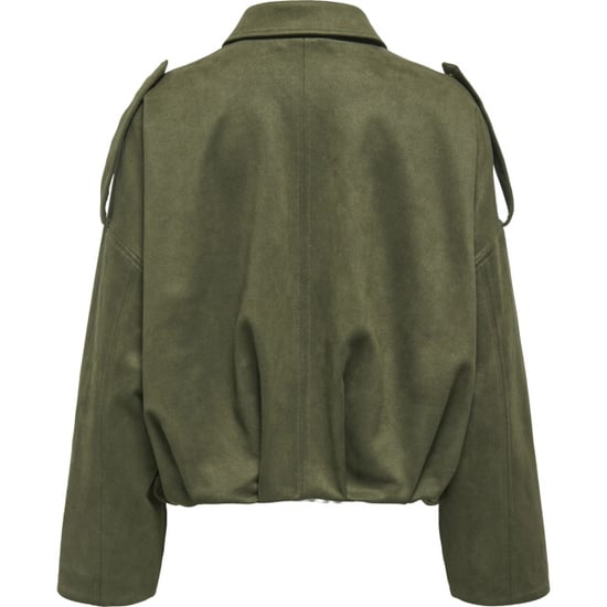 Only Onlmoon-stina faux suede bomber pnt noos grape lea - Image 6