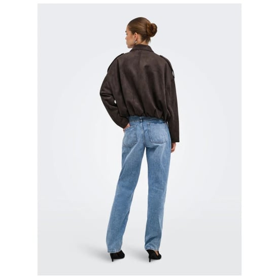 Only Onlmoon-stina faux suede bomber pnt noos chocolate - Image 6