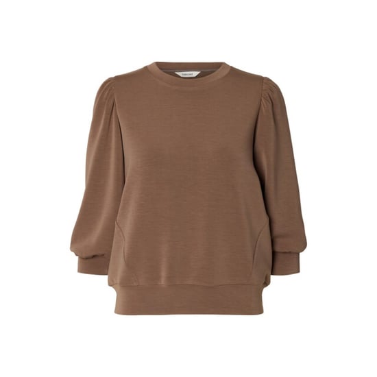 Selected Femme slwtenny 3/4 sweat top noos 16082379 chocolate chip - Image 1