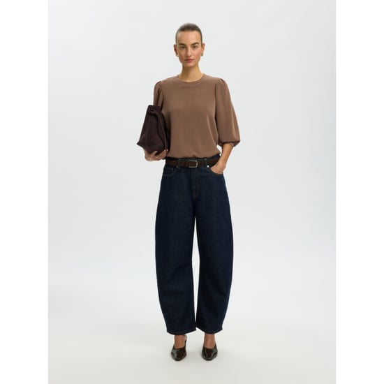 Selected Femme slwtenny 3/4 sweat top noos 16082379 chocolate chip - Image 6