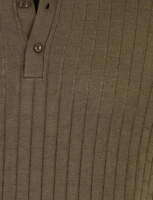 Polo korte mouw Blue Industry bruin met boord - Image 3