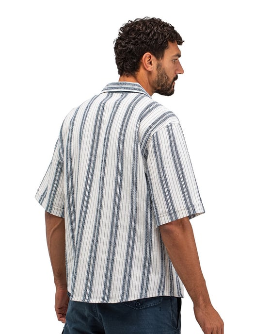 Doorknoop polo Butcher of Blue blauw wit gestreept deel van set - Image 2
