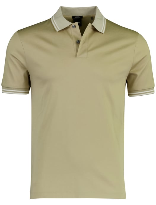 BOSS Black poloshirt beige 100% katoen - Image 1