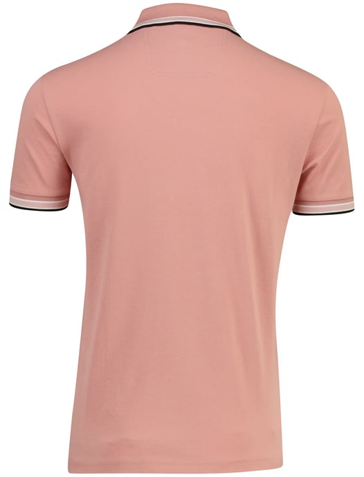 Pasteloranje poloshirt Boss Green Paddy korte mouw pique 3-knoops - Image 2
