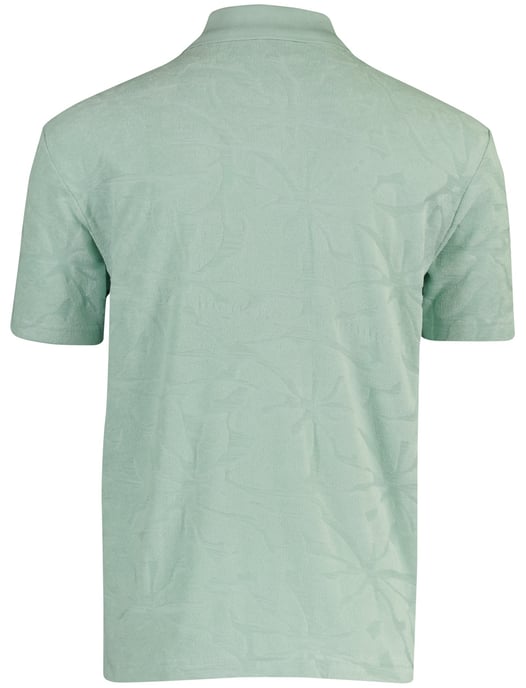Poloshirt turquoise BOSS Orange met structuur - Image 2