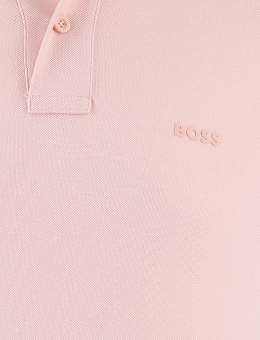 BOSS Orange Prime 2-knoops poloshirt roze - Image 3