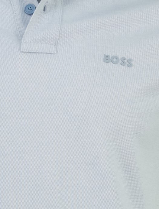 Lichtblauw poloshirt Boss Orange Peoxfordnew 2-knoops - Image 3