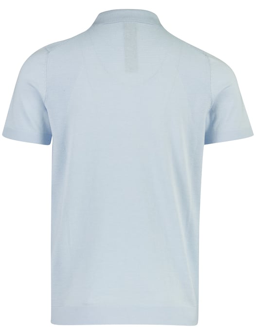 BOSS Green poloshirt lichtblauw gestructureerd - Image 2