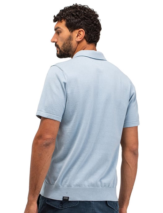 Poloshirt Butcher of Blue lichtblauw 3 knopen normale fit - Image 2