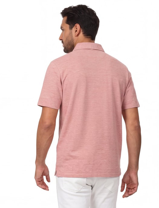Casa Moda polo roze gemêleerd regular fit - Image 2