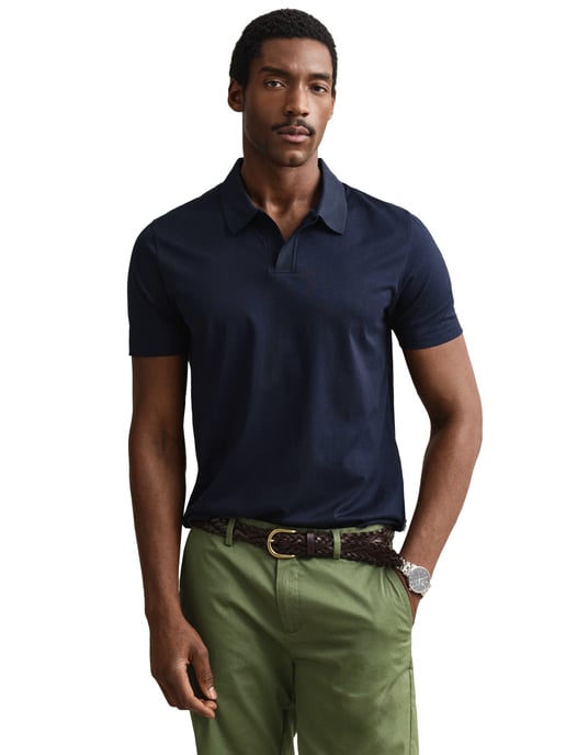polo Gant donkerblauw korte mouw - Image 1