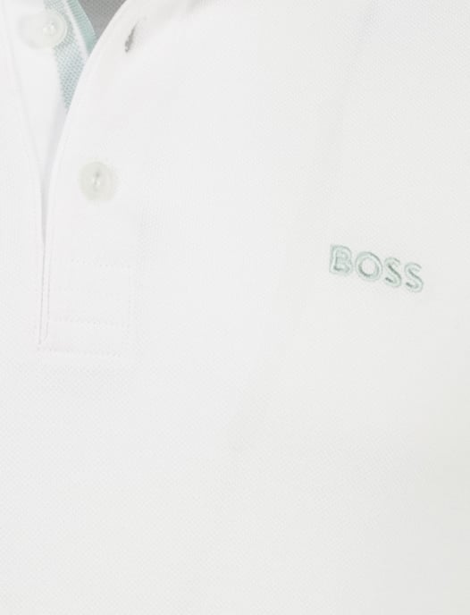 Poloshirt Boss Green paddy 3 knoops wit pique - Image 3