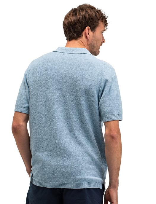 Poloshirt Butcher of Blue lichtblauw v-hals - Image 2