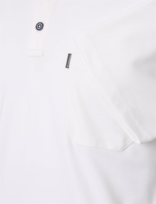 Casa moda poloshirt wit effen korte mouw - Image 4