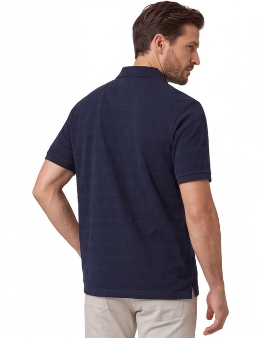 Brax polo donkerblauw katoen normale fit 3 knoopjes - Image 2