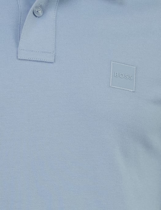Lichtblauw poloshirt BOSS Orange Passenger korte mouw - Image 2