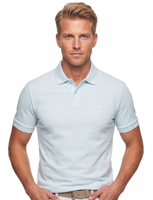 Hugo Boss Orange polo lichtblauw - Image 1