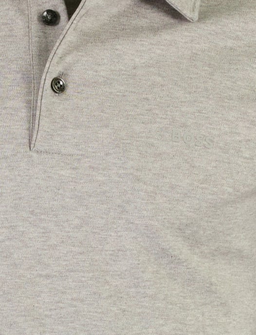 BOSS Black poloshirt grijs katoen normale fit - Image 3