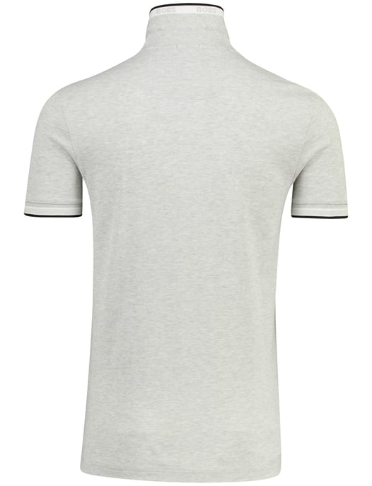 Lichtgrijs poloshirt Boss Green Paddy korte mouw gemeleerd - Image 3