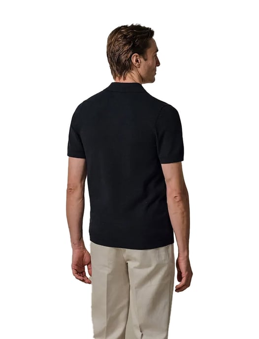 Poloshirt Profuomo navy v-hals - Image 2