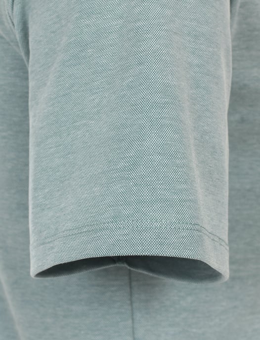 poloshirt korte mouw Casa Moda lichtblauw gemeleerd - Image 4