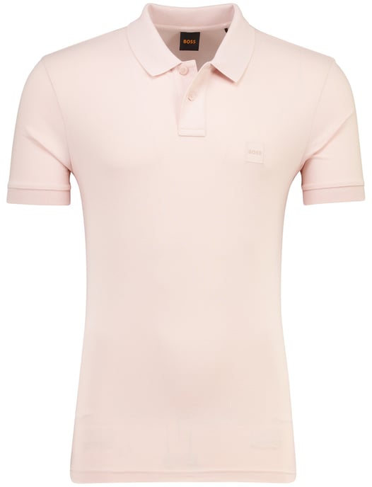 Poloshirt BOSS Orange Passenger roze 2 knoops - Image 1