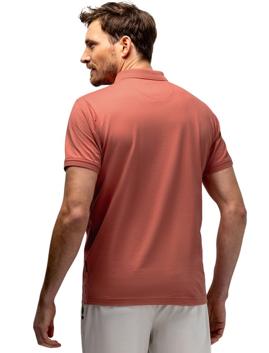 Polo State of Art Regular Fit rood effen pique 3 knoops textuur - Image 2