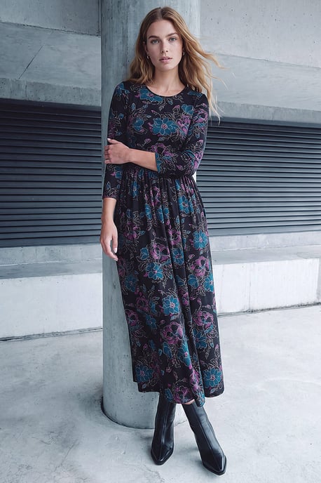 Stretch Waist Midi Dress - Image 2
