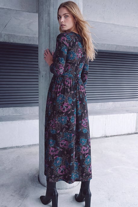 Stretch Waist Midi Dress - Image 3