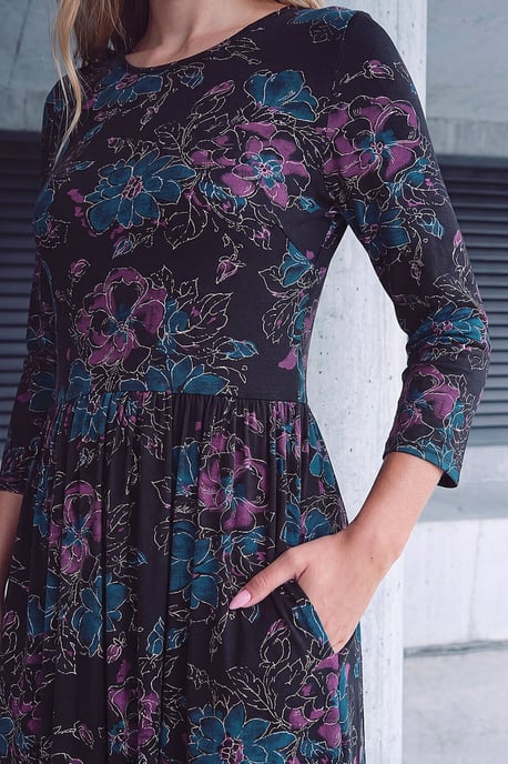 Stretch Waist Midi Dress - Image 4