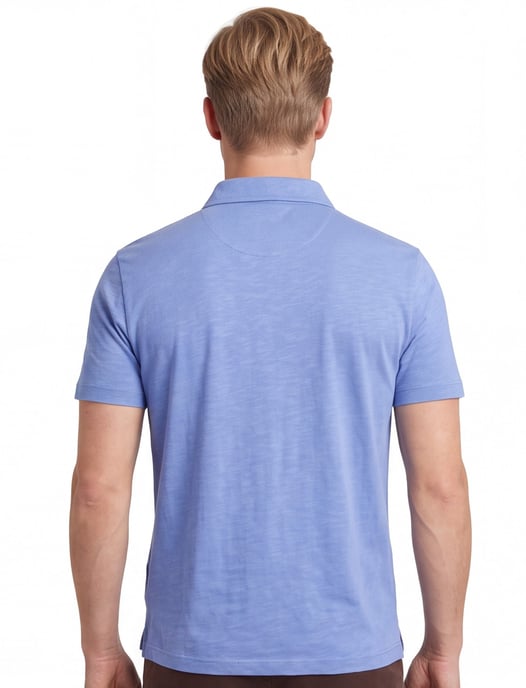 Poloshirt Brax blauw gemêleerd 100% katoen normale fit - Image 2