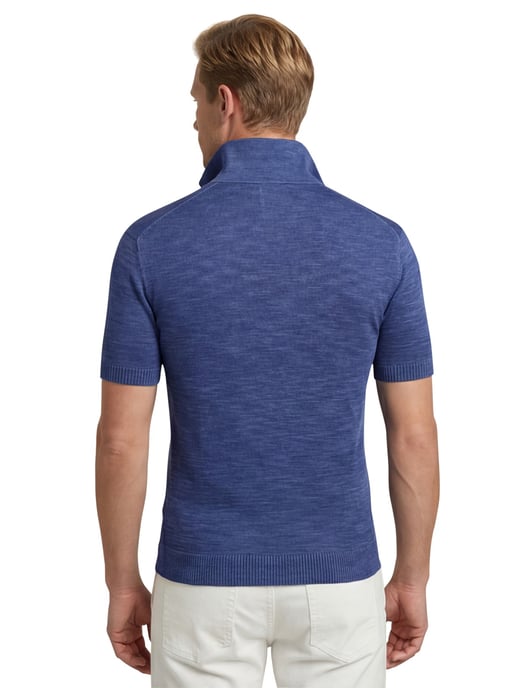 Gant sunfaded polo blauw v-hals katoen - Image 2