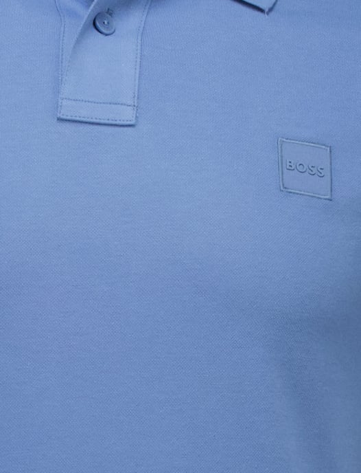 Boss Orange polo Passenger middenblauw effen - Image 3