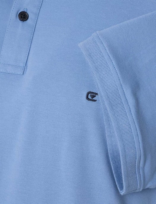 Casa Moda polo blauw katoen effen wijde fit - Image 4