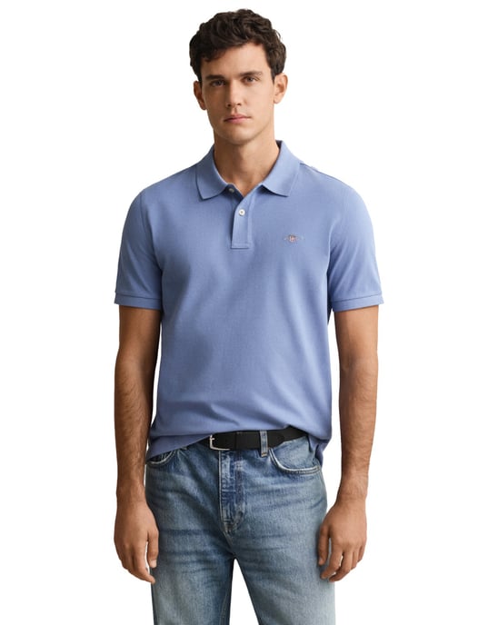 gant polo blauw korte mouw - Image 1