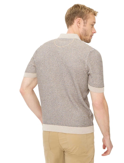 Brax polo beige geprint katoen normale fit - Image 2