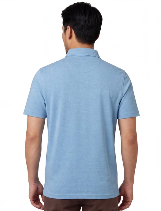 Poloshirt Bugatti blauw gemêleerd normale fit - Image 2