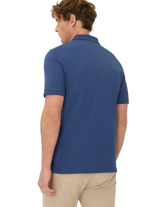blauwe poloshirt Brax korte mouw 3 knopen normale fit - Image 2