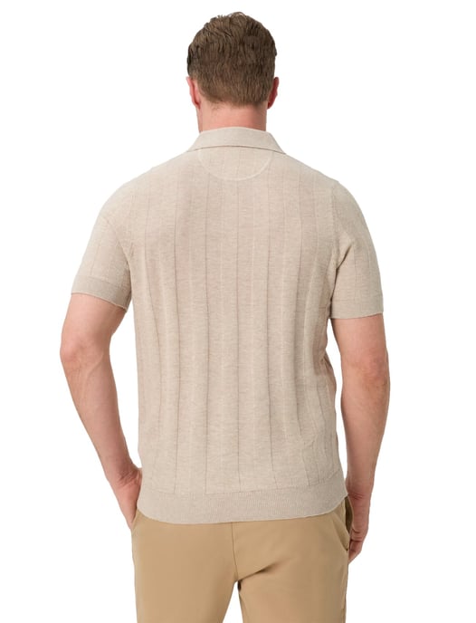 Brax poloshirt camel strepen katoen normale fit - Image 3
