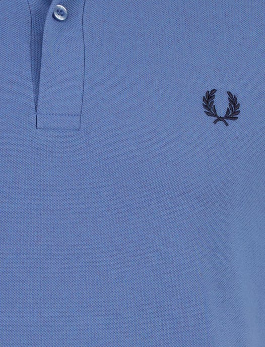 Blauw poloshirt Fred Perry normale fit 2-knoops katoen pique - Image 3