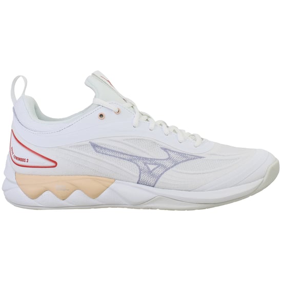 Mizuno Wave Luminous 3 Womens White Volleyball Shoes - Image 1