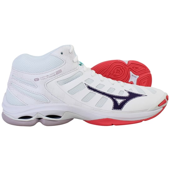 Mizuno Wave Voltage 2 Mid Womens White Volleyball Shoes - Image 4