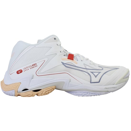 Mizuno Wave Lightning Z8 Mid Womens White Volleyball Shoes - Image 1