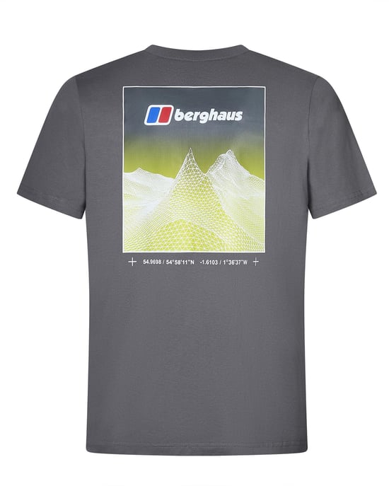 Berghaus Men's Short Sleeve Pinnacle Tee Grey - Image 4