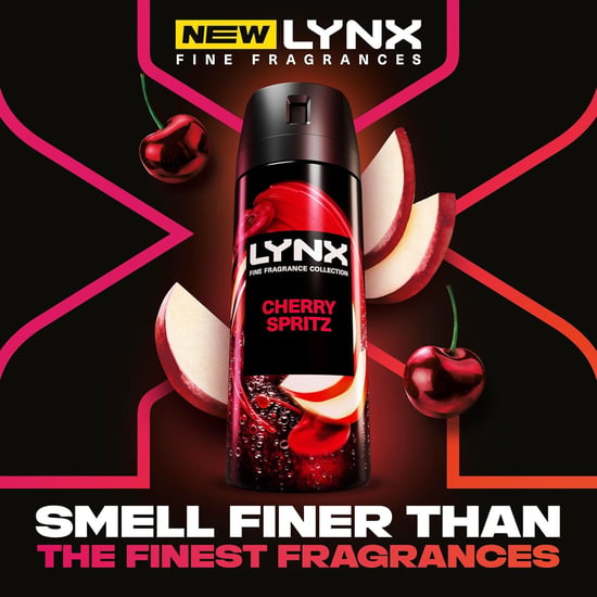 Lynx Fine Fragrance Cherry Spritz Gift Set for Men, Body Spray, Stick and Wash - Image 2