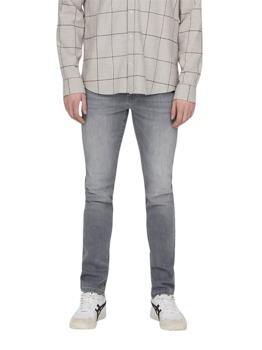 Only & Sons Slim fit gey denim model loom grey denim - Image 3