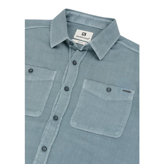 Gabbiano Heren overshirt 335740 5703 teal blue - Image 3