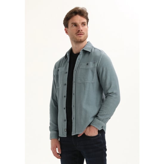 Gabbiano Heren overshirt 335740 5703 teal blue - Image 4