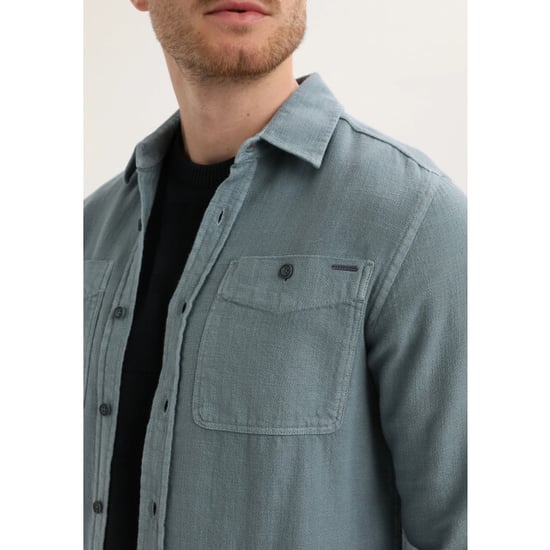 Gabbiano Heren overshirt 335740 5703 teal blue - Image 5