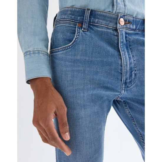Wrangler Greensboro heren regular straight-fit jeans tabacco ice - Image 4
